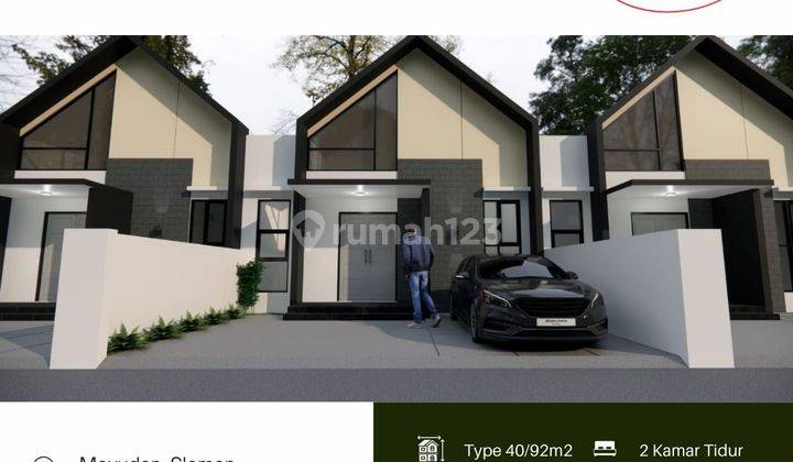 RUMAH SIAP HUNI DESIGN SCANDINAVIAN 2 MENIT JL GODEAN 1