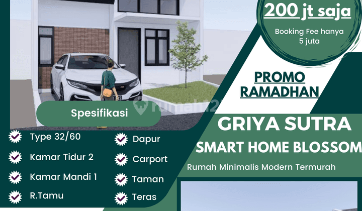 HARGA SPESIAL RAMADHAN HANYA 200 JT RUMAH SIAP BANGUN TERMURAH YK 2