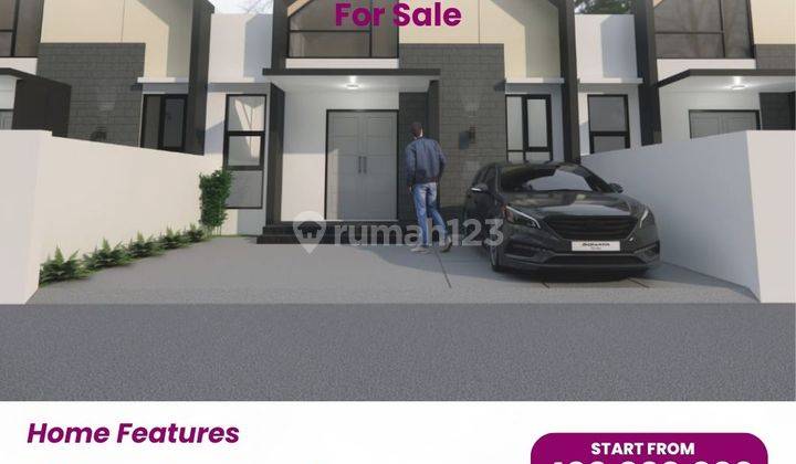 RUMAH SIAP HUNI SHM 2 KAMAR TIDUR 2 MENIT JL GODEAN 1