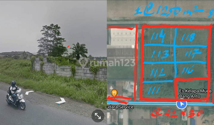 Tanah Kavling Luas Lokasi Strategis 1