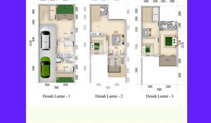 RUMAH CLUSTER 3 LT 2