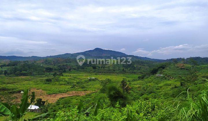 Tanah best view pegunungan di jalan utama sukamakmur bogor 1