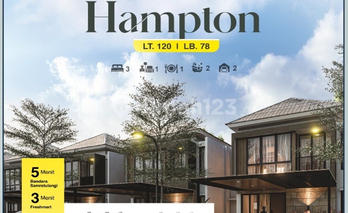 Perumahan Terbaru Bukit Royal Paniki, Hampton NUP 2 juta refund 1