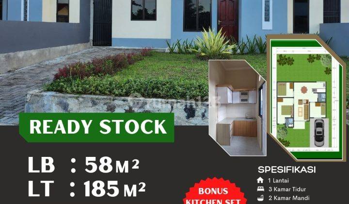 Rumah Ready di Puri Kelapa Gading Depan Kolam Renang Bonus Kitchen Set 1