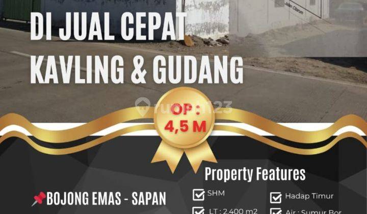  Gudang di Bojong Emas Sapan Majalaya, Gede Bage SHM - Sertifikat Hak Milik 1