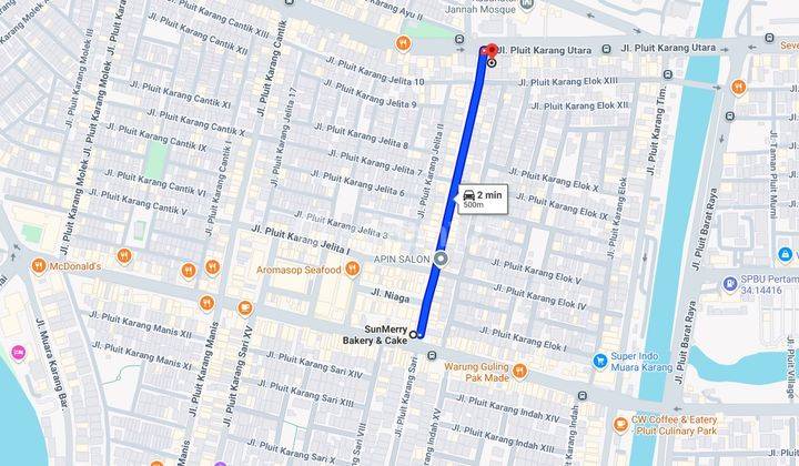 Dijual Pinggir Jalan Raya Pluit Karang Utara Cocok Untuk Usaha 10 X 20 Hadap Utara 2