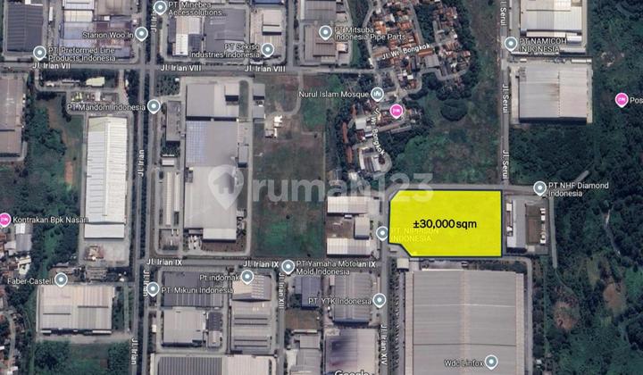 Dijual Tanah Industri di Mm2100 - Bekasi