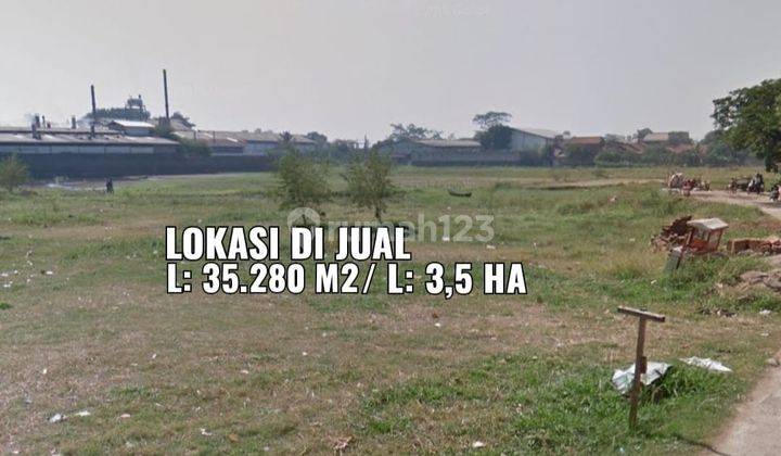 Dijual Tanah Bebas Banjir Jl Siliwangi Dayeuhkolot Baleendah Bandung. Luas 3,5 Ha. SHM 1