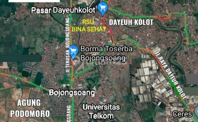 Dijual Tanah Bebas Banjir Jl Siliwangi Dayeuhkolot Baleendah Bandung. Luas 3,5 Ha. SHM 5