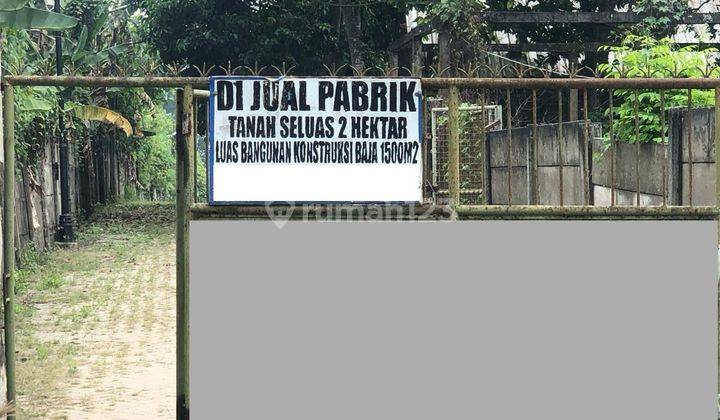 Dijual Tanah Bekas Pabrik DiCikande 1