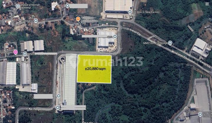 Dijual Tanah Industri di Mm2100 - Bekasi