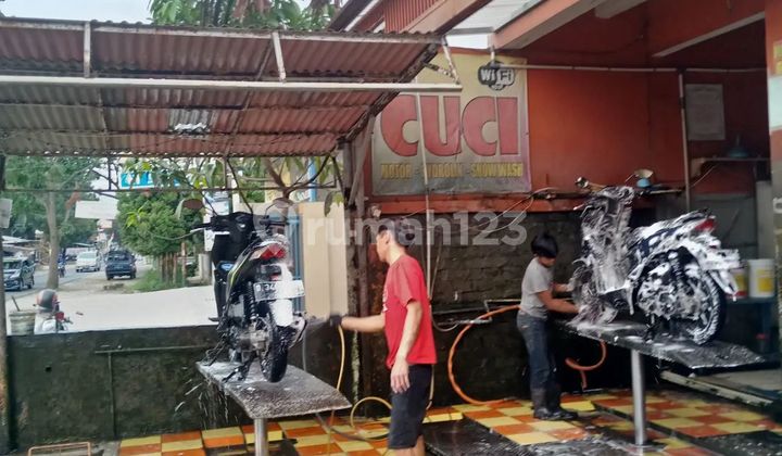 Jual Kost an + Rumah + Usaha Cuci Motor Berjalan