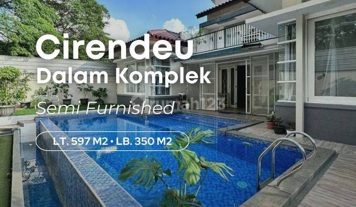 Turun Harga Rumah di Cirendeu Kolam Renang, Dekat Mrt 1