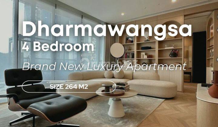 Apartemen Mewah 4 BR di Dharmawangsa, Taman 1 Hektar 1