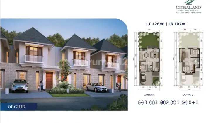 Rumah di Citraland Tallasa City Cluster Silver Sand 1