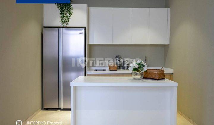 dapur apartemen saumata mewah full marble