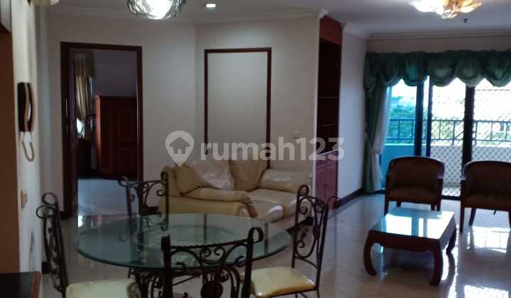 Marina Tower Baltic Apartments, Mutiara Beach, North Jakarta, 2nd Floor, Facing the Swimming Pool, Area 108 m², Furnished, 2 Bedrooms Converted into 1 Large Bedroom and 1 Maid's Room, 3 Bathrooms, 1 Kitchen, Living Room, Fully Furnished. 2