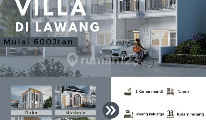 Rumah 2 Lantai SHM di Kebun teh wonosari
Lawang
Malang hadap Barat