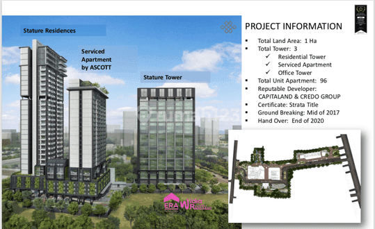 Apartemen The Stature Type 2+1 Bedroom Signature Premier, Kebon Sirih, Jakarta Pusat 2