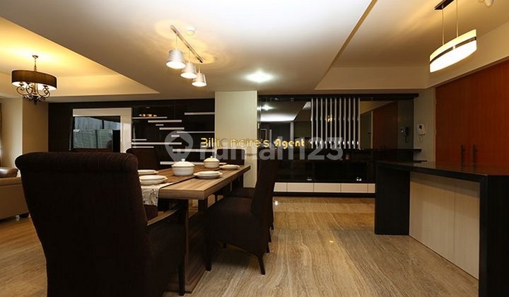 Furnished 3 BR Apartment with Marble Flooring in Verde One, South Jakarta