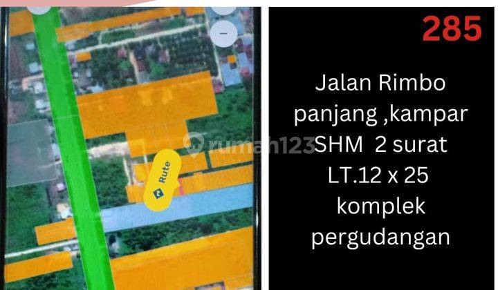 285 ta Tanah di Jalan Rimbo panjang  1