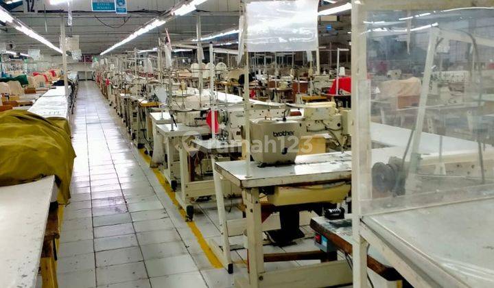 Pabrik Garment Aktif Beserta Mesin Sewing di Laswi 1