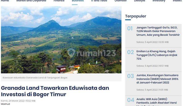 Tanah Siap Bangun Banyak Fasilitas Area Wisata View Pegunungan 8