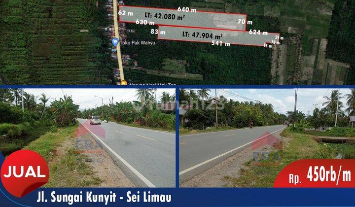 Tanah Tepi Jalan Sei Kunyit Mempawah Dekat Pelabuhan Internasional Kijing  1