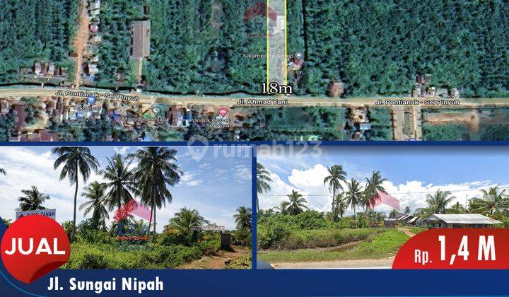 Tanah + Rumah Walet Cocok Untuk Usaha Jl. Sungai Nipah, Mempawah 1