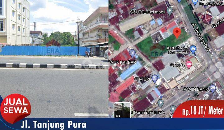 Tanah Pusat Kota di Jalan Tanjung Pura Pontianak Selatan  1