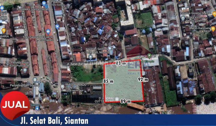 Tanah Lokasi Strategis di Jalan Selat Bali Siantan Pontianak 1