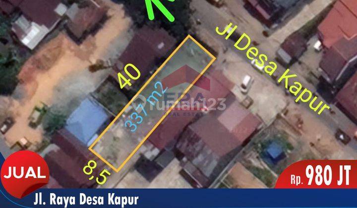 Tanah Sangat Strategis di Jalan Desa Kapur Kubu Raya  1