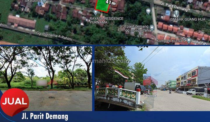 Tanah Komersil Murah Siap Bangun Cocok Untuk Ruko di Parit Demang Pontianak 1