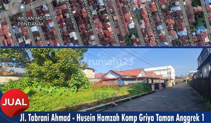 Tanah Kavling Hadap Timur di Jalan Tabrani Ahmad Pontianak 1