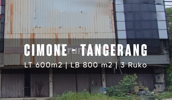 For Sale: 6-Unit Terraced Shophouses on Jl. Jend Gatot Subroto, Cimone, Tangerang, Super Strategic Location. 2