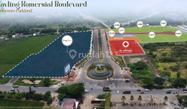 FOR SALE !! KAVLING KOMERSIAL AGUNG PODOMORO PARKLAND JAWA BARAT 1