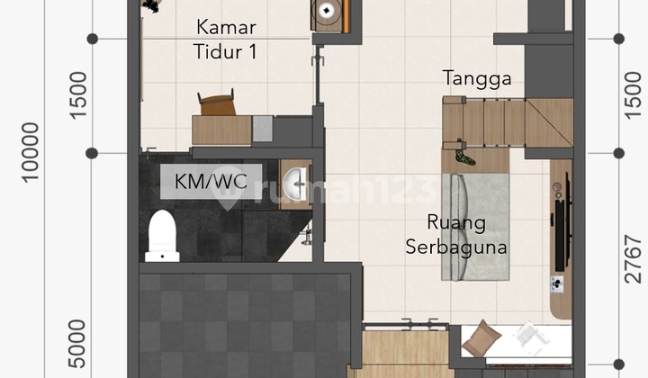 Rumah Baru Modern Cihanjuang Cimahi All In Tanpa Biaya Tambahan