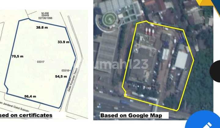 Tanah Komersial Dijual Cepat Murah Super Strategis di Jl Gatot Subroto Jakarta Selatan 1