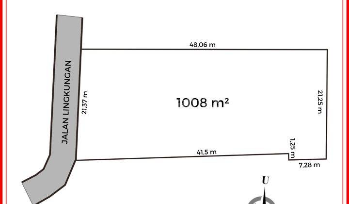 Tanah Luas 1008 M2 100 Meter Jalan Laswi SHM Cocok Investasi 3
