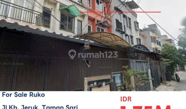 Ruko Dijual Murah Only Cash Di Jl Kebon Jeruk,Taman Sari, Jakbar  1