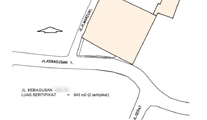 Tanah komersial dijual di Kebagusan, Jakarta Selatan  1