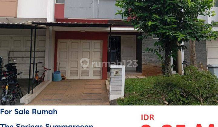 Dijual Only Cash Rumah Di The Springs Summarecon, Tangerang 1