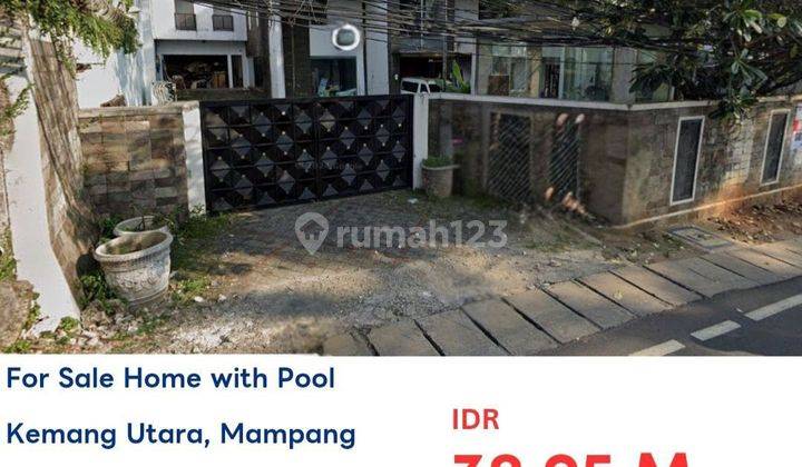 Dijual Murah Only Cash Di Kemang Utara, Mampang, Jakarta Selatan  1