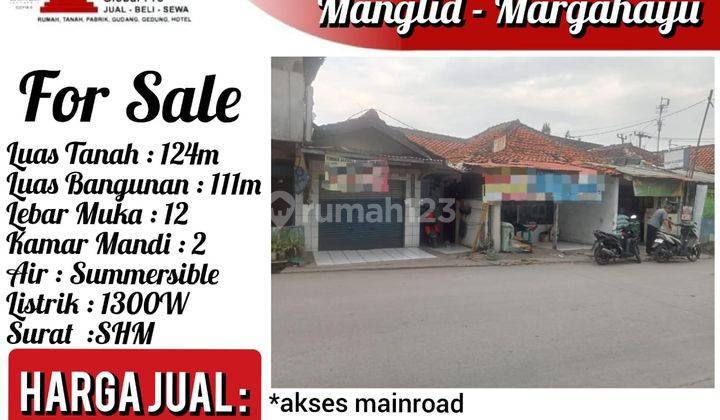 Ruko Di Manglid, Taman Kopo Indah Mainroad.ramai.dekat Pasar Minimarket Pabrik2 1