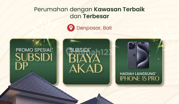 DIJUAL RUMAH  2 LANTAI DI DENPASAR TIMUR BONUS I PHONE 15 PRO 1