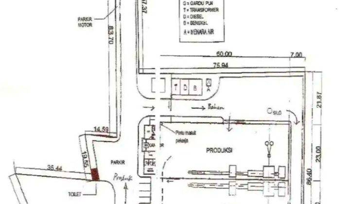 Tanah Luas 10500 SHM+IMB di Wanaherang cocok untuk Pabrik  6