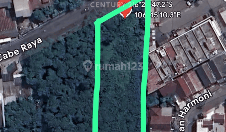 Dijual Tanah Kavling Luas Pinggir Jalan Di Pondok Cabe SA14617 2