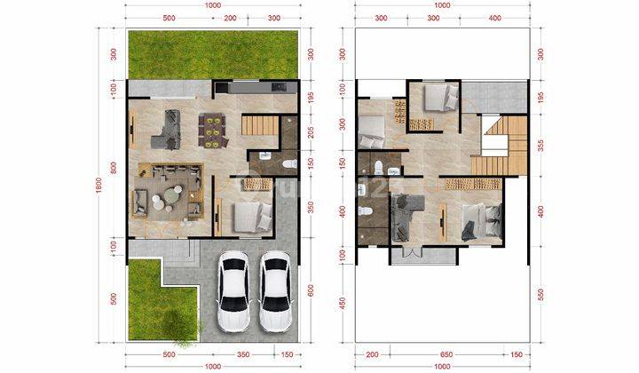 Rumah 2 Baru Lantai di Jl.Padat Karya Dekat SMA Immanuel 3
