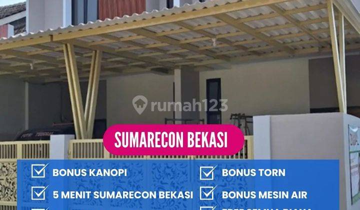 Rumah 2 lantai siap huni free biaya dalam perumahan di kaliabang Bekasi 1