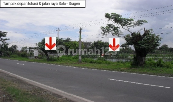 Tanah Jalan Raya Solo Sragen  6